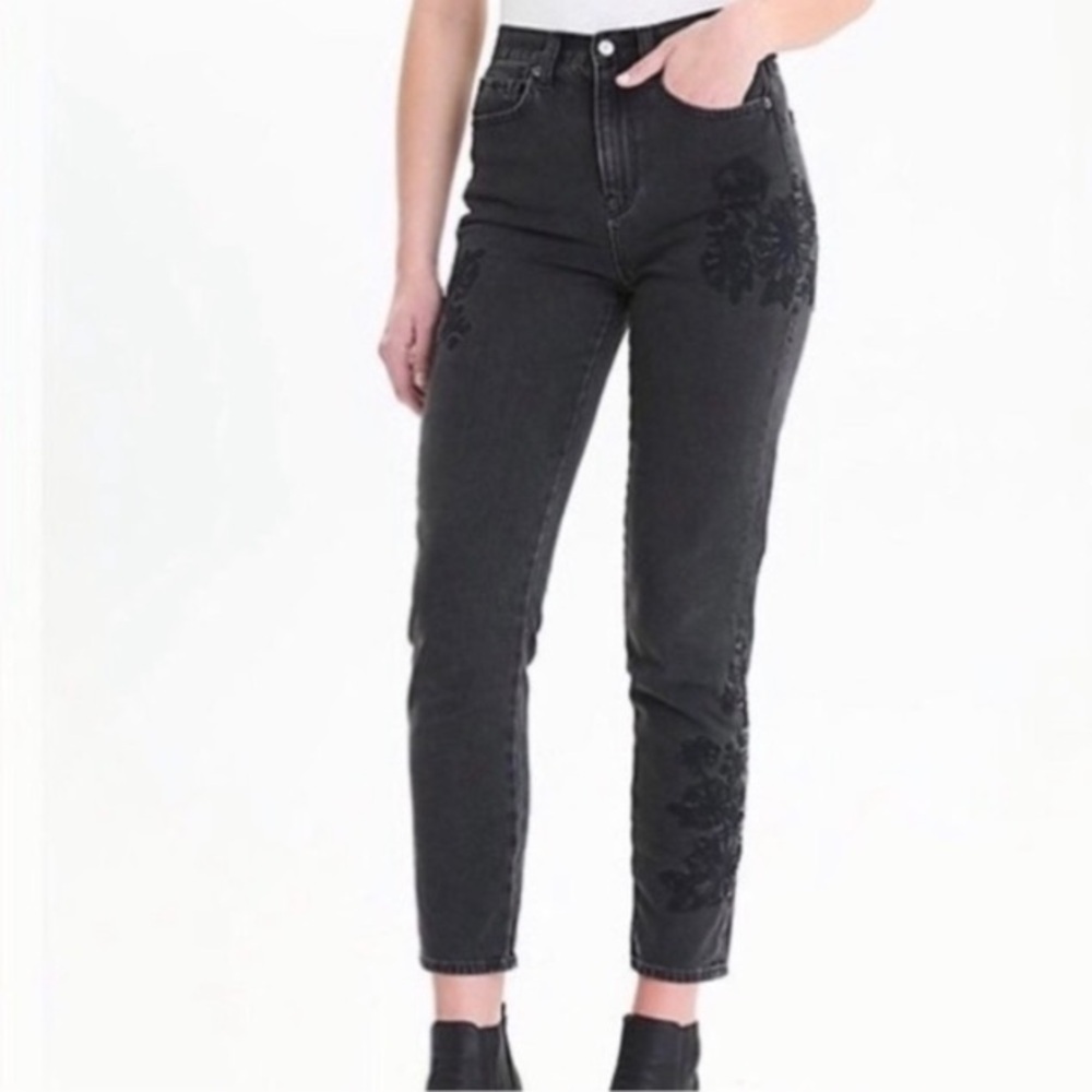 AEO👖Floral Mom Jean